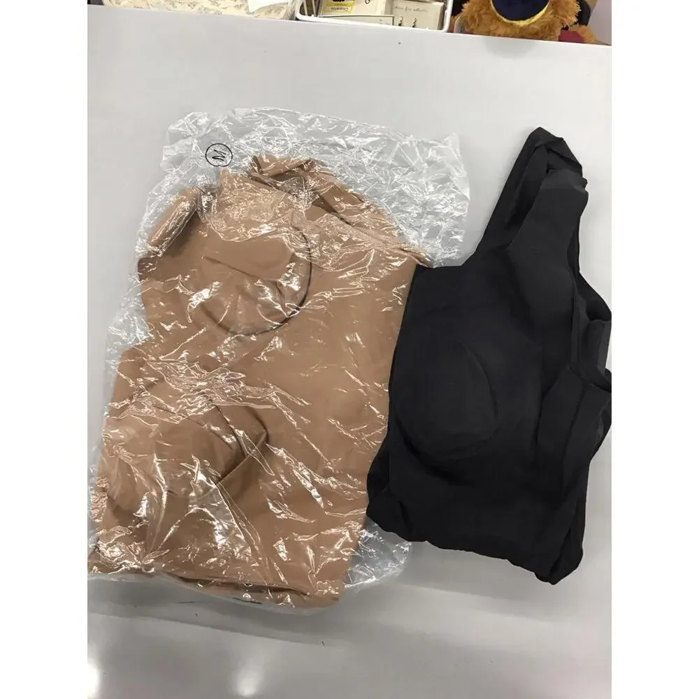 Rhonda shear padded ahh contour camisoles size medium 2-pack new from HSN - Picture 3 of 4